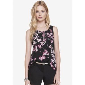 Express Split Back Floral Tank Top Size S